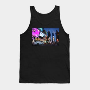 The lights of Times Square at twilight, NYC Tank Top